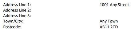 Image showing a sample PDF generated after it has been stored in a Database.